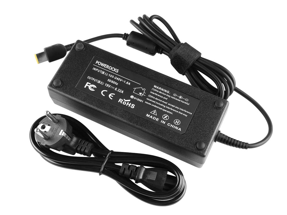 120W POWEROCKS מטען חלופי למחשב נייד עבור 5A10V03252 + כבל חשמל