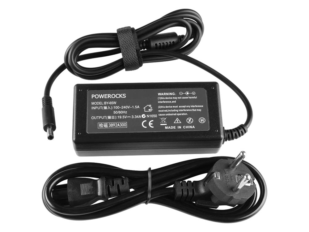 65W POWEROCKS מטען חלופי למחשב נייד עבור 450-19182 + כבל חשמל
