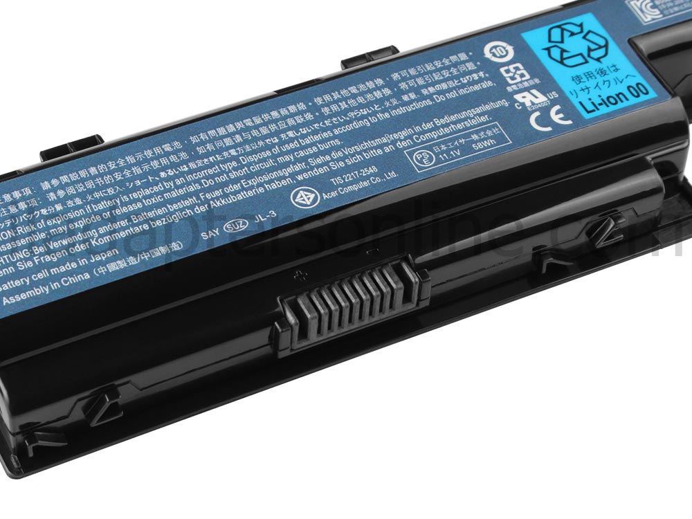 מקורי 6 תא 5200mAh מקורי Packard Bell EasyNote LM81-SB-008