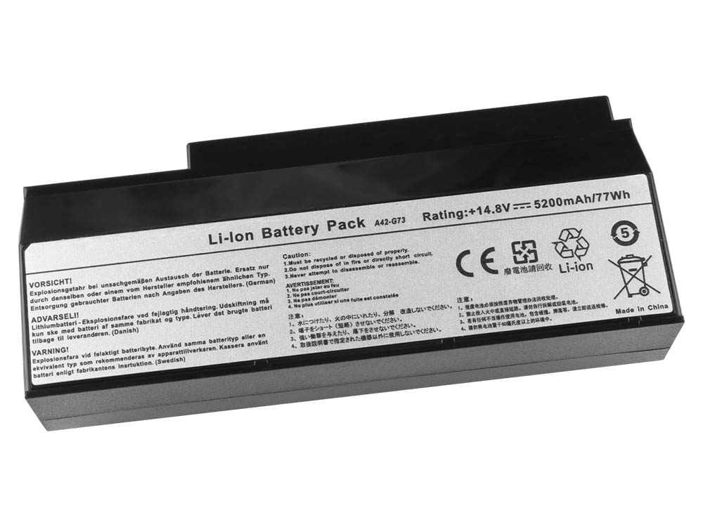 5200mAh סוללה Asus G53JH G73JW-TZ113V G73JH-TZ011V
