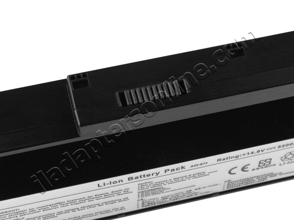 5200mAh סוללה Asus G53SW G73JX-TZ037V G73JH-TZ091V