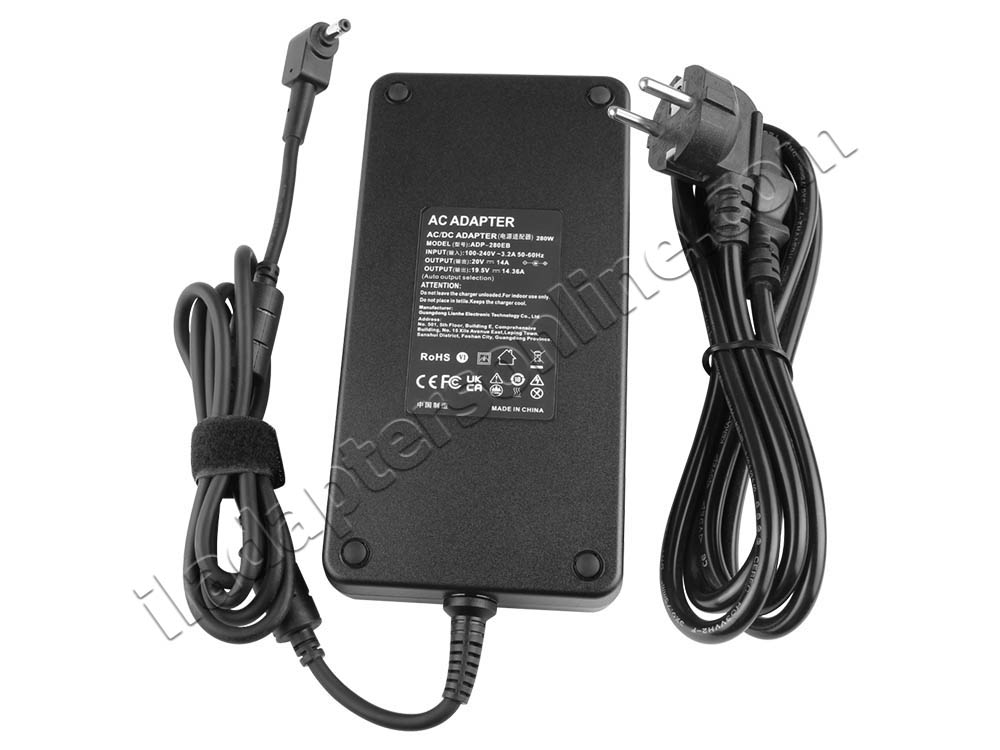 280W Acer A280A010P A21-280P1A AC מתאם מטען + כבל חשמל