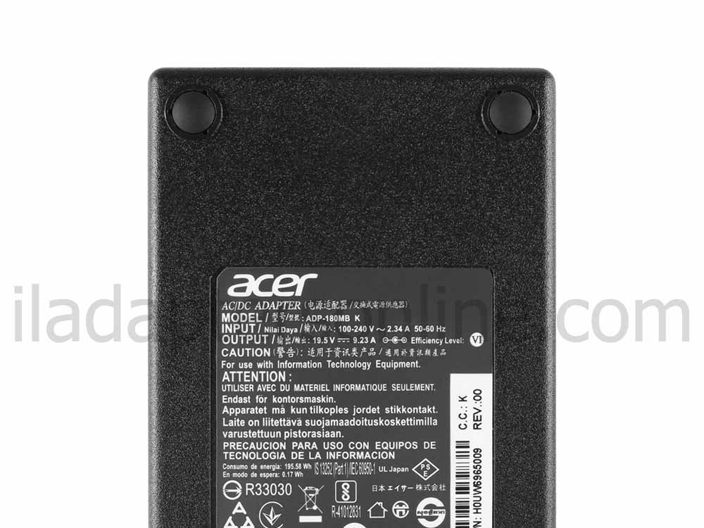 AC מתאם מטען Acer ADP-180MB K 180W + כבל חשמל