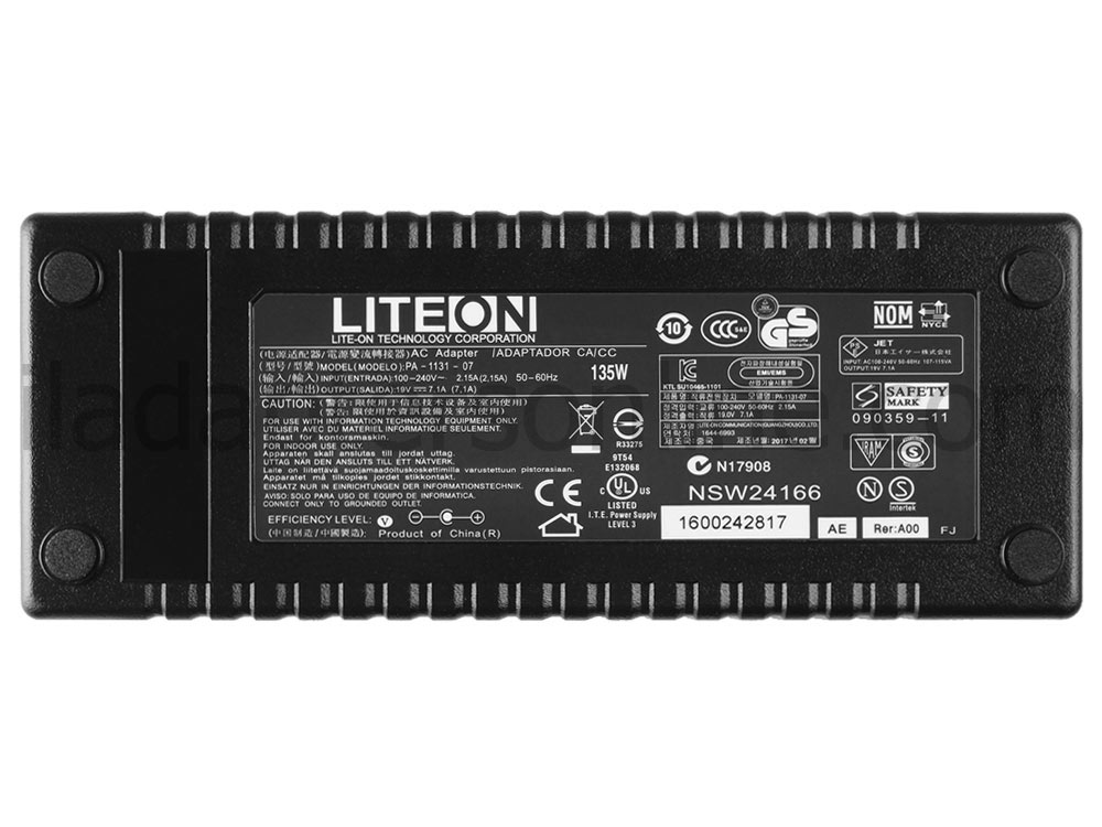 מקורי 135W AC מתאם מטען Acer Aspire Z3771-UR10P AZ3771-UR30P