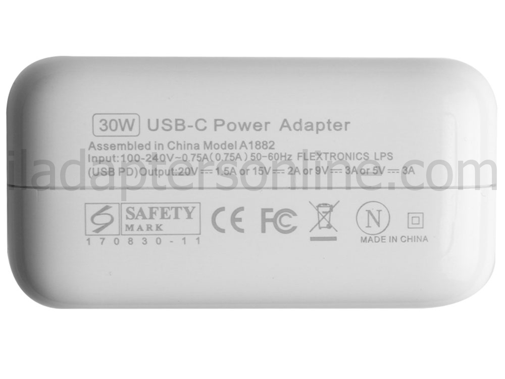 30W USB-C AC מתאם מטען Apple MacBook MLH72ZE/A