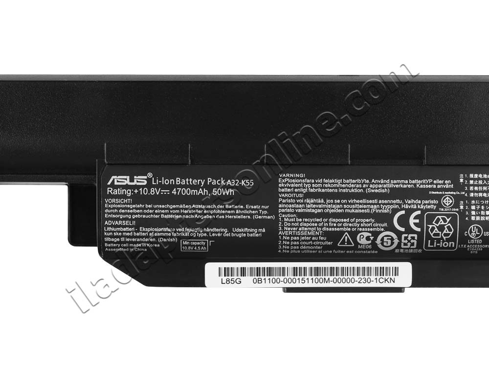 4700mah 50whr 6 תא Asus R500VJ מקורי
