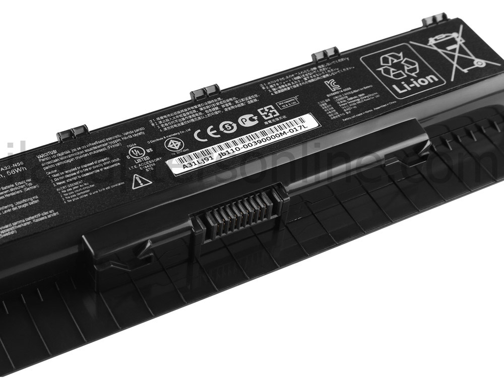 56Wh 6-מקורי Asus n551jb gl551jx