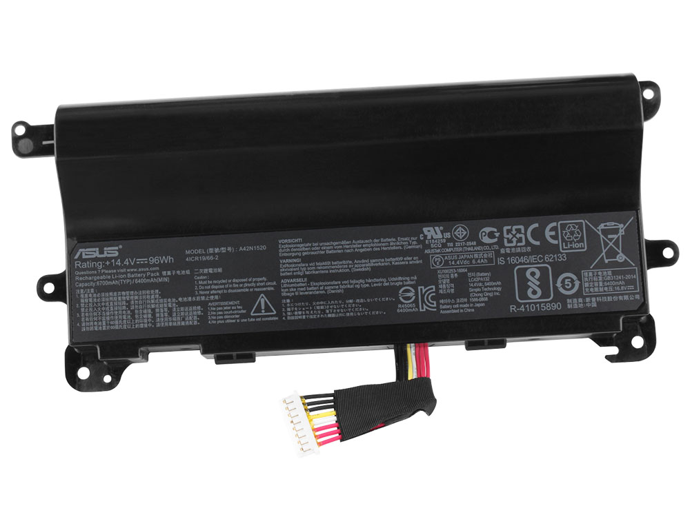 מקורי 6400mAh 96Wh 8 תא סוללה Asus ROG G752VY-GC481T