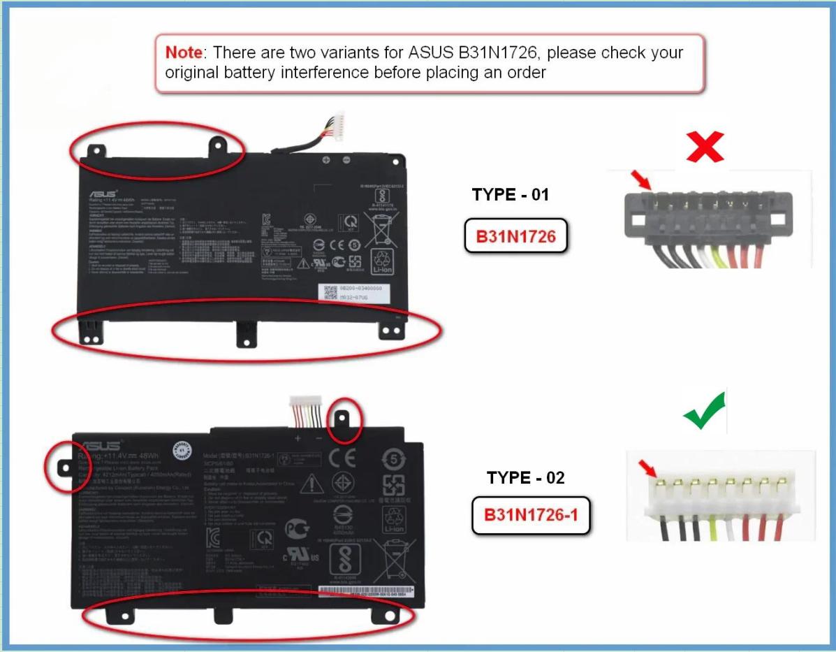 מקורי 4210mAh 48Wh סוללה Asus TUF FX505DV-AL014T