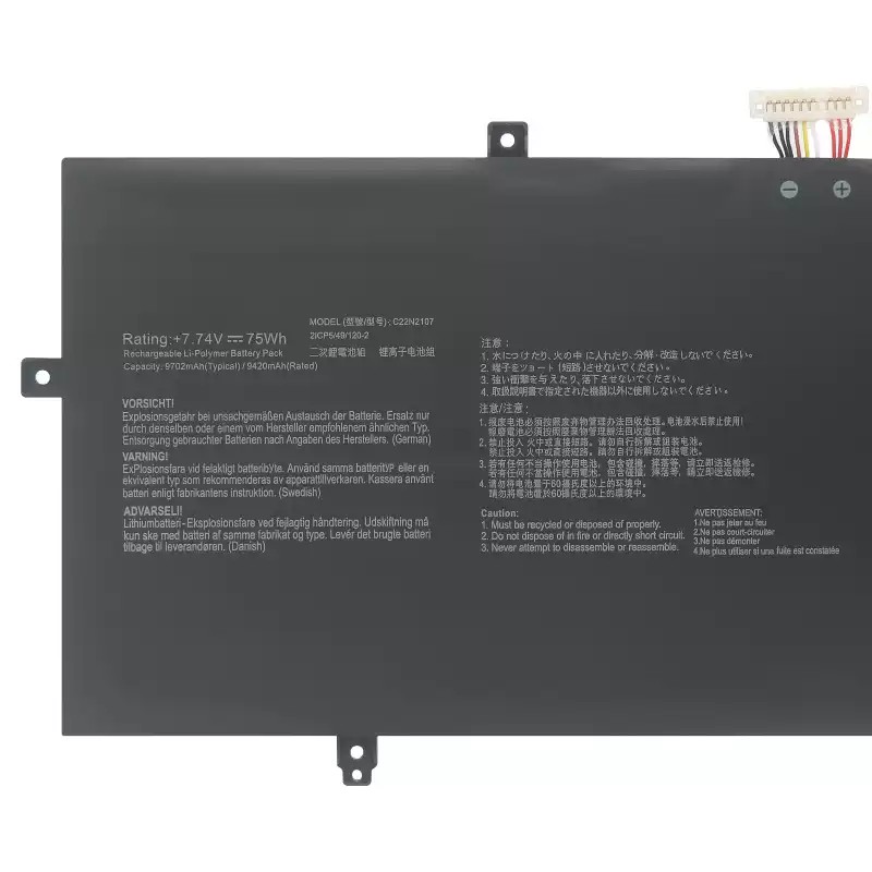 75Wh Asus Zenbook 14 OLED UM3402YA-KM511WS סוללה
