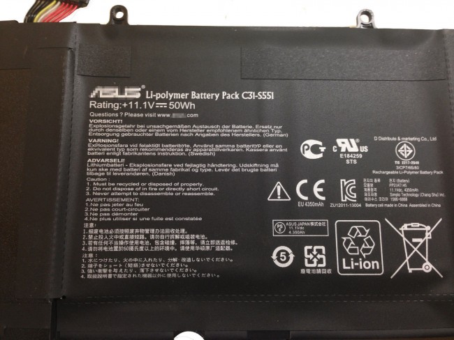 מקורי 3 תא 50Wh Asus R553LN מקורי