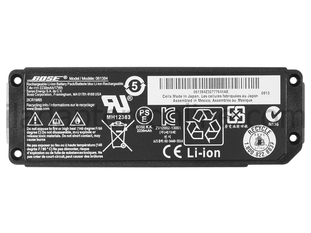 מקורי 2230mAh 17Wh סוללה Bose Soundlink Mini I 061384 061385