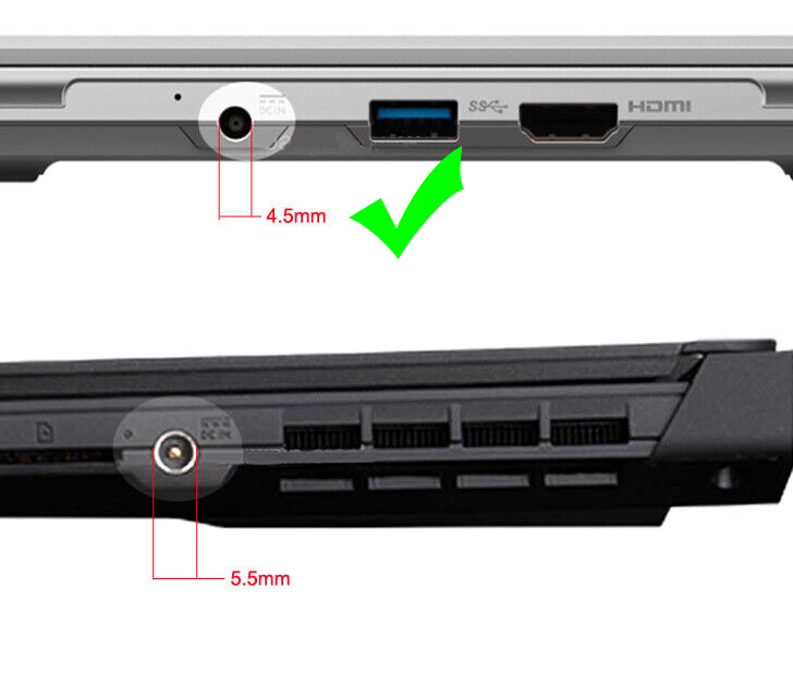 240W MSI Creator M16 HX C14VFG MS-15P2 AC מתאם מטען + כבל חשמל