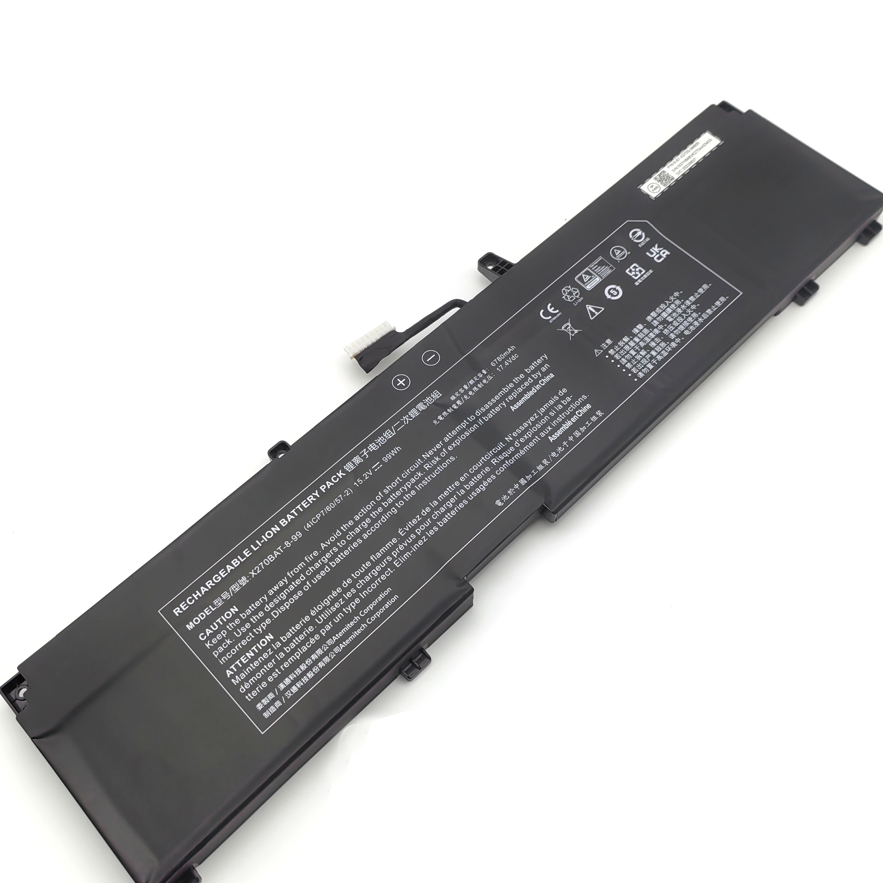 מקורית 6780mAh 99Wh Schenker XMG Ultra 17 (E21) (X170KM-G) סוללה
