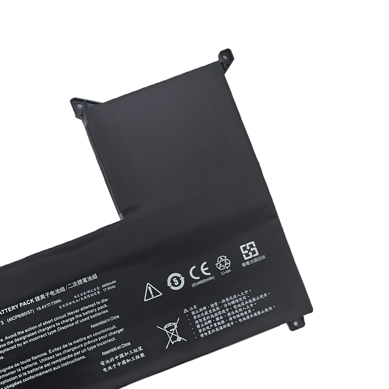 4730mAh 73Wh Clevo 6-87-NP5SS-73A00 סוללה