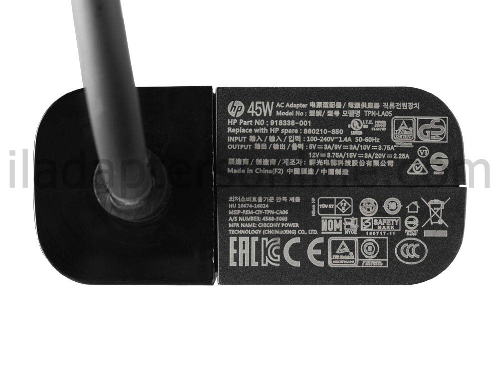 מקורי 45W USB-C HP Chromebook 14a-nf0000NR 14a-nf0035CL AC מתאם מטען + כבל חשמל