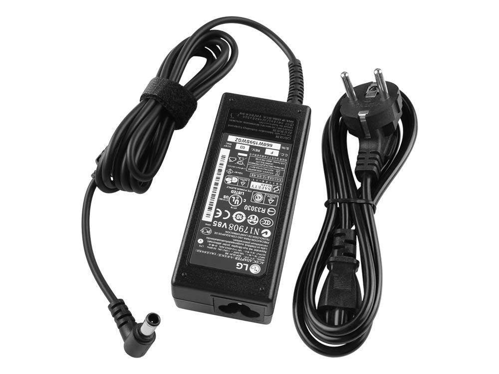 מקורי 65W LG EAY63031604 AC מתאם מטען + כבל חשמל