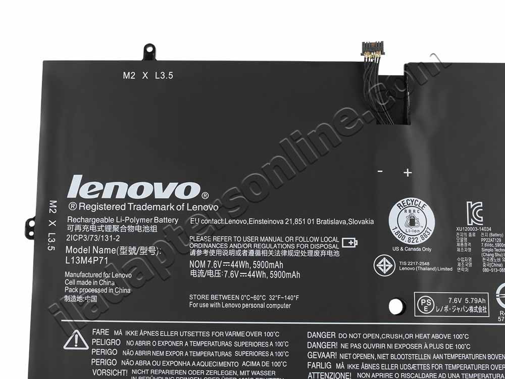 מקורי 5900mAh סוללה Lenovo Yoga 3 Pro