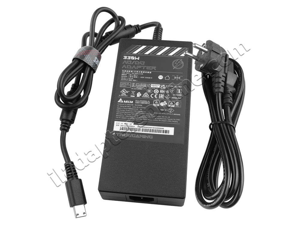 330W MSI Vector GP68HX 13VH-220IT AC מתאם מטען + כבל חשמל