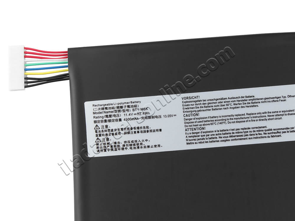 מקורי 4600mAh 52.4Wh סוללה MSI Bravo 15 A4DDR