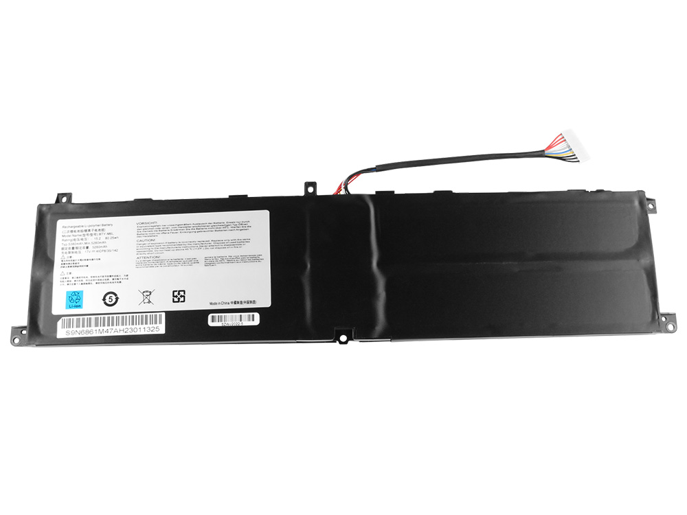 MSI Summit E16 Flip A11UCT סוללה 80.25Wh 5280mAh 4 תאים