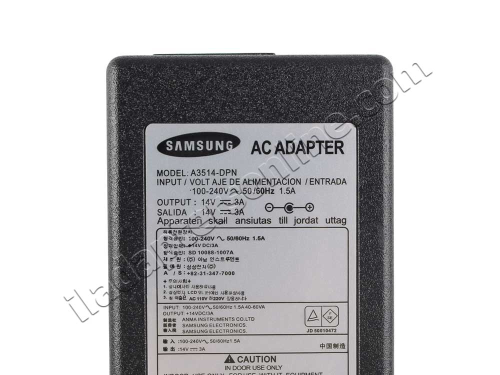 42W Samsung S24D391HL FHD Monitor AC מתאם מטען + כבל חשמל