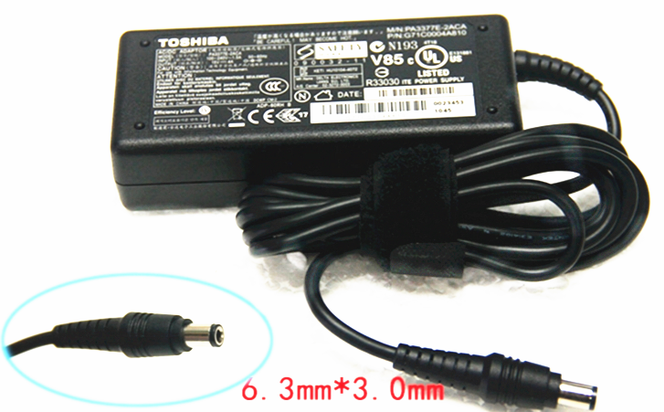 מקורי 60W AC מתאם מטען Toshiba Satellite 1410-S173 1410-S174