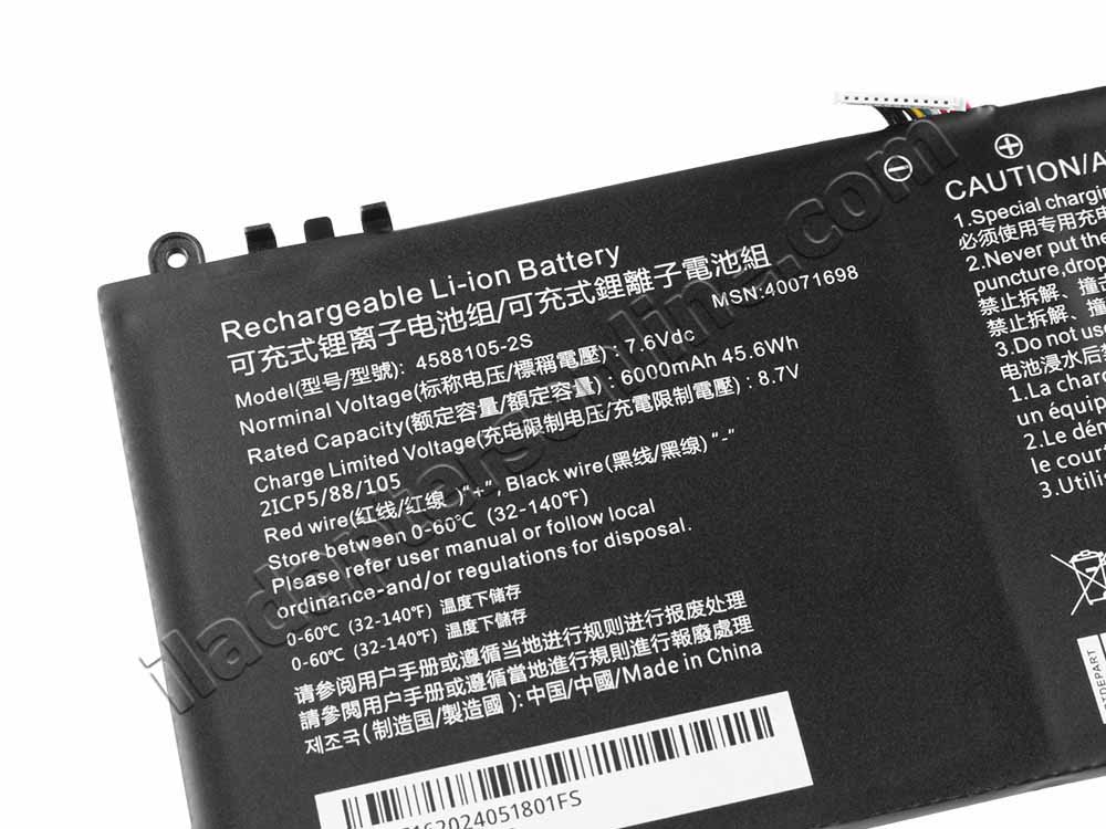 Toshiba Dynabook Satellite Pro C40-J סוללה 6000mAh 45.6Wh