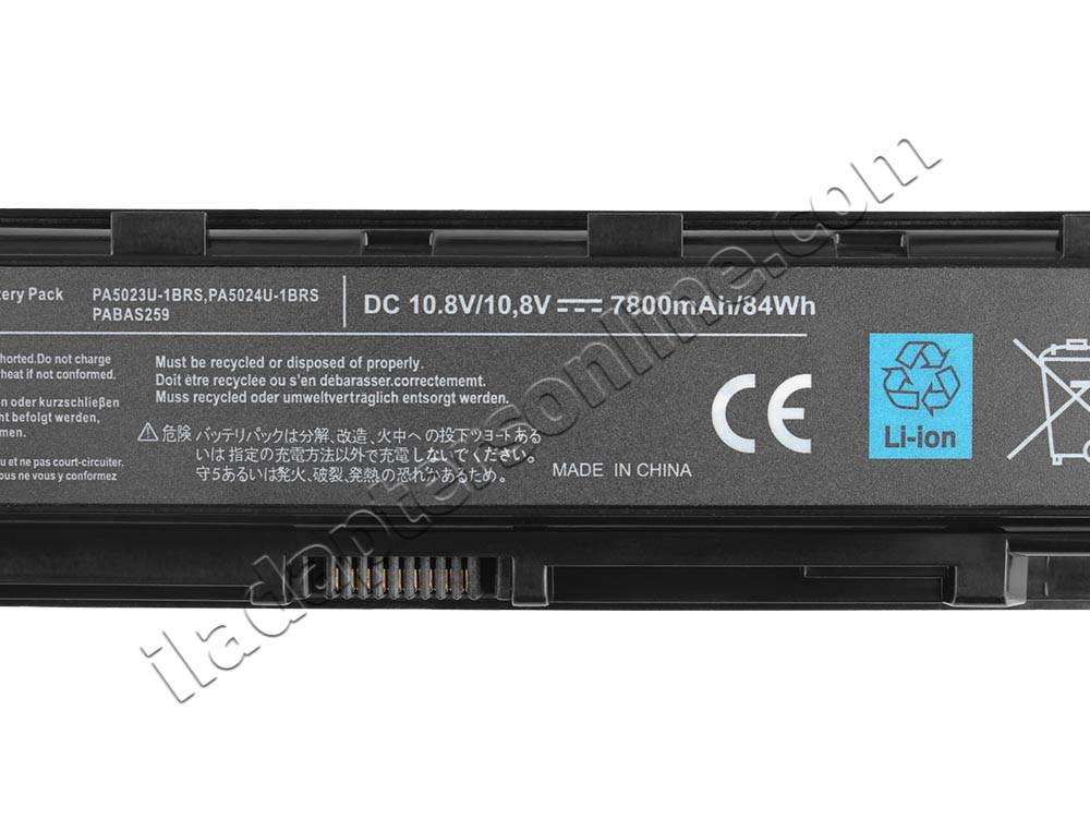 9 תא 7800mAh סוללה Toshiba Satellite C55-A-1HN C55-A-1N0