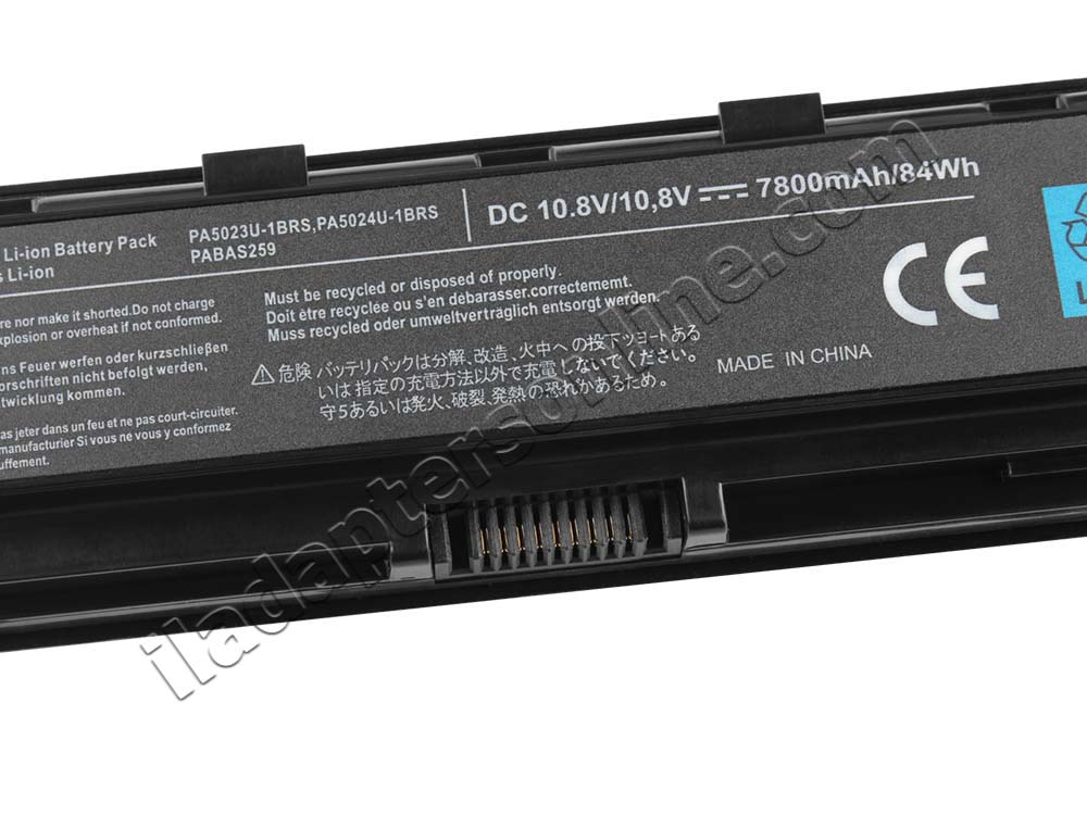 9 תא 7800mAh סוללה Toshiba Satellite C55-A-1HN C55-A-1N0