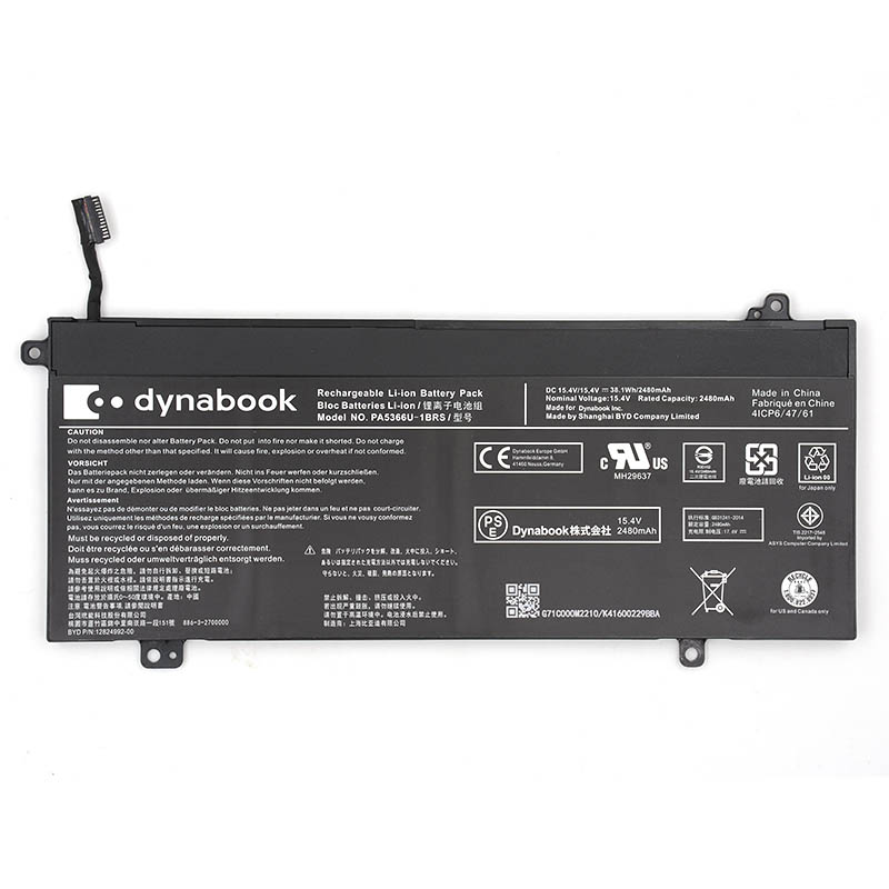 Toshiba Dynabook Satellite Pro L50-G-13L סוללה 2480mAh 38.1Wh